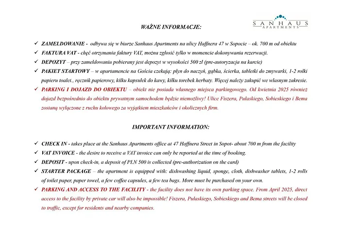 Apartament Sanhaus - Fiszera 6 - 2 Minuty Od Deptaka, 5 Minut Od Plaży