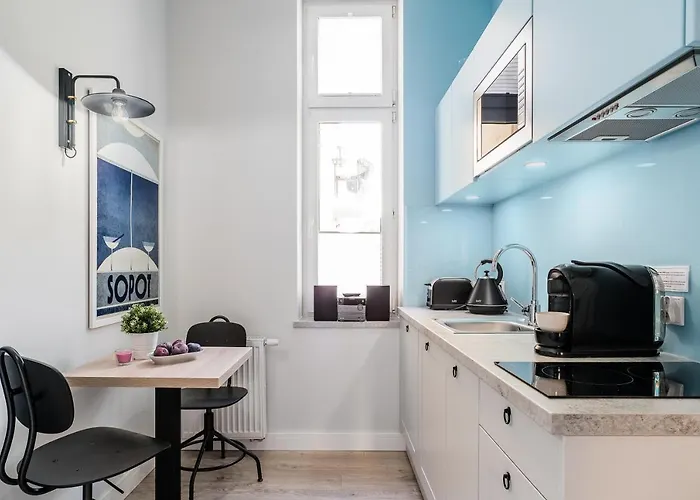 Apartament Sanhaus - Fiszera 6 - 2 Minuty Od Deptaka, 5 Minut Od Plaży